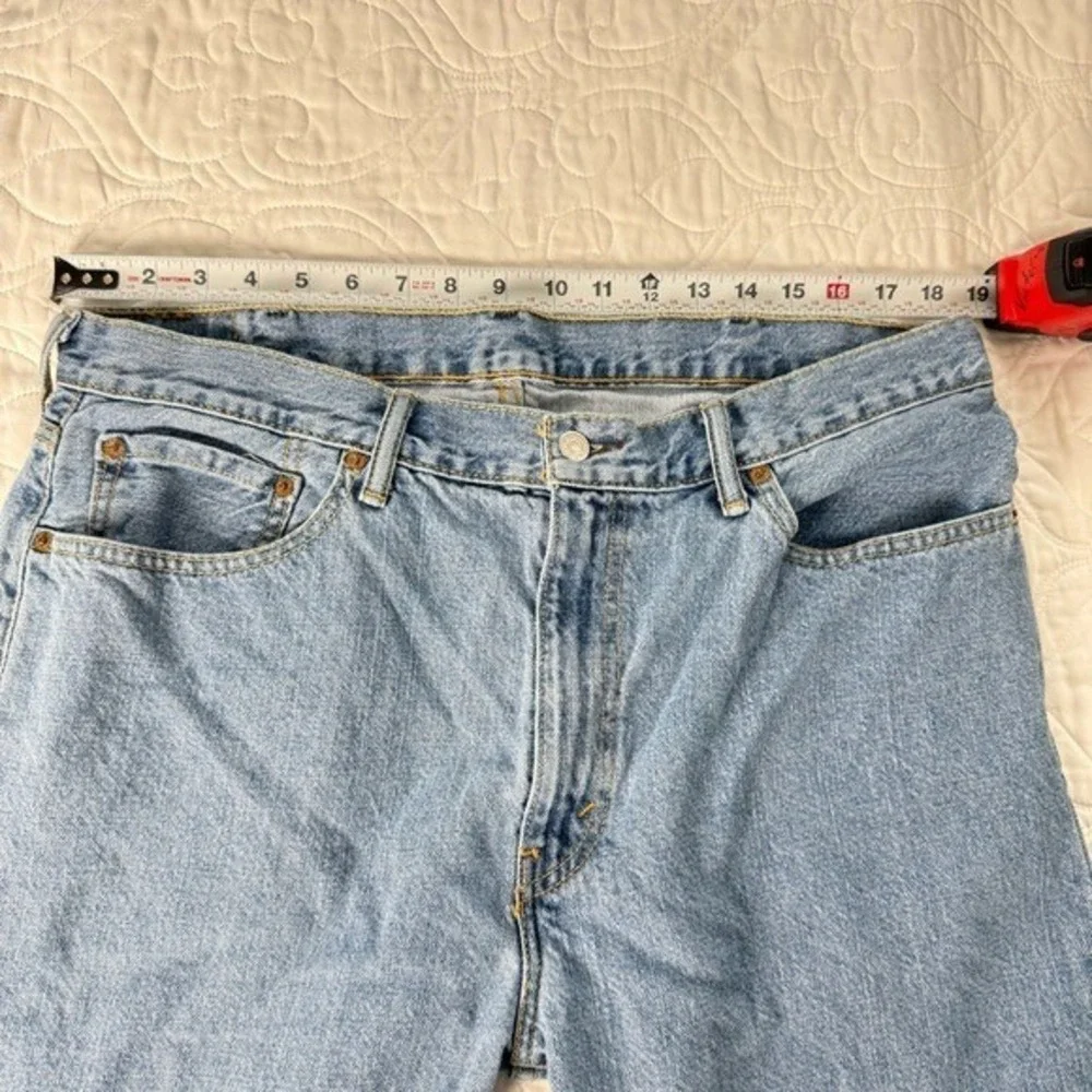 Vtg Levi's 505 100% Cotton Blue Denim Jorts Shorts Men's 38‎ Waist 10